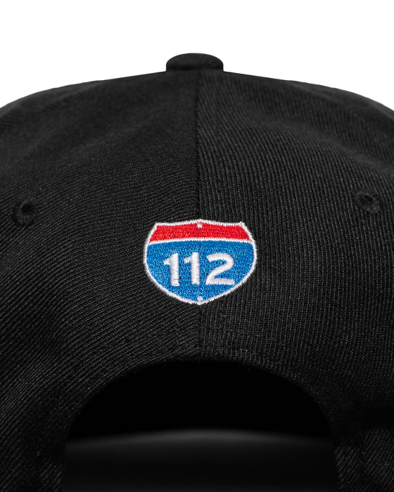 Amplife® Black & Black Flat Bill Snapback Back Detail