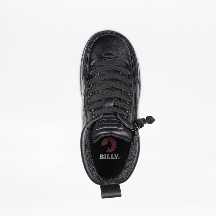 Black to the Floor Leather BILLY Classic D|R II High top on a white background