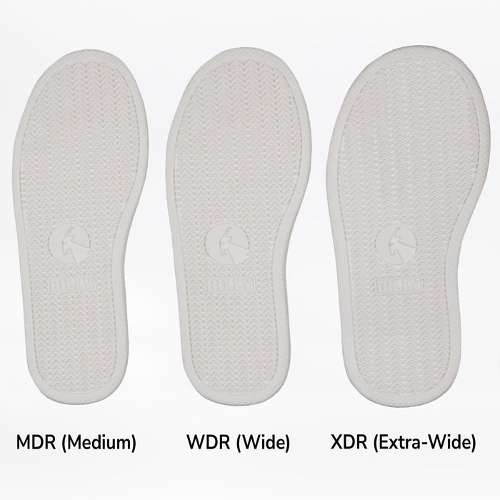 Navy BILLY Classic D|R II High soles widths on a white background