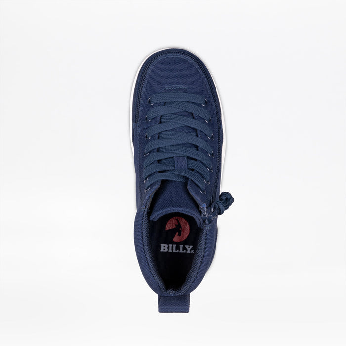 Navy BILLY Classic D|R II High top on a white background