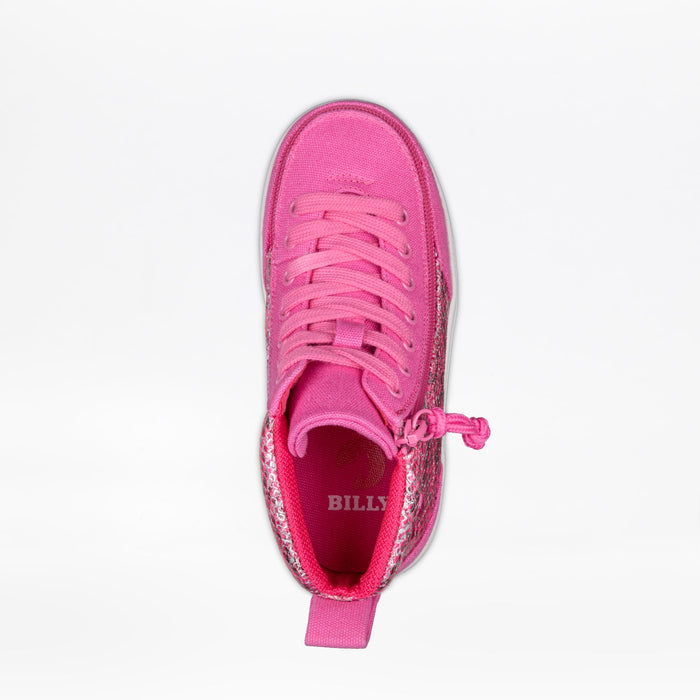 Fuchsia Snake BILLY Classic D|R II High top on a white background