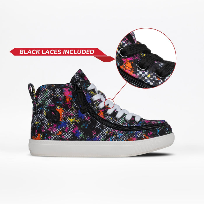 Rainbow Sk8ter BILLY Classic D|R II High side highlighting the included black laces on a white background