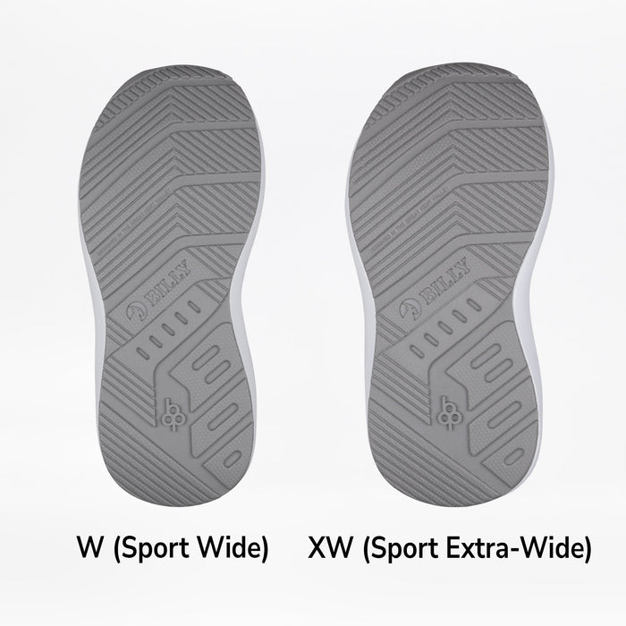 Grey Jersey BILLY Goat Classic High sole widths on a white background