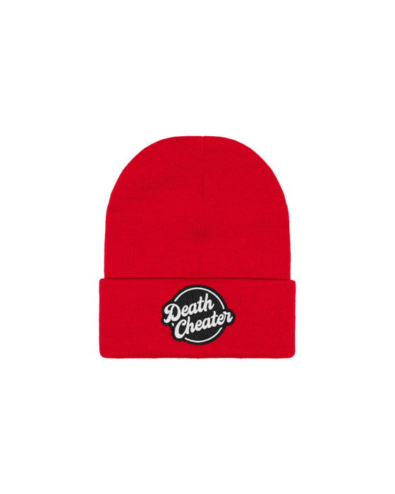 Death Cheater Halo Patch Red Beanie