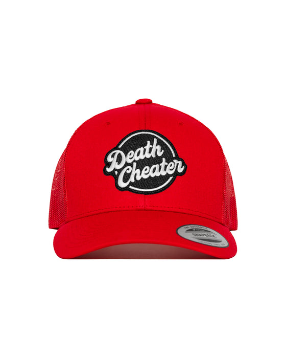 Death Cheater Halo Patch Red Curved Bill Snapback