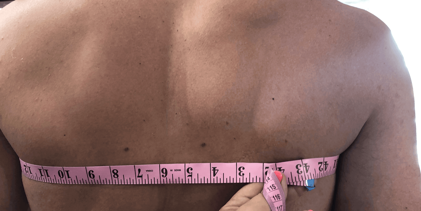 Equip Products Aldridge Arm™ Deadlift Strap back measurement.