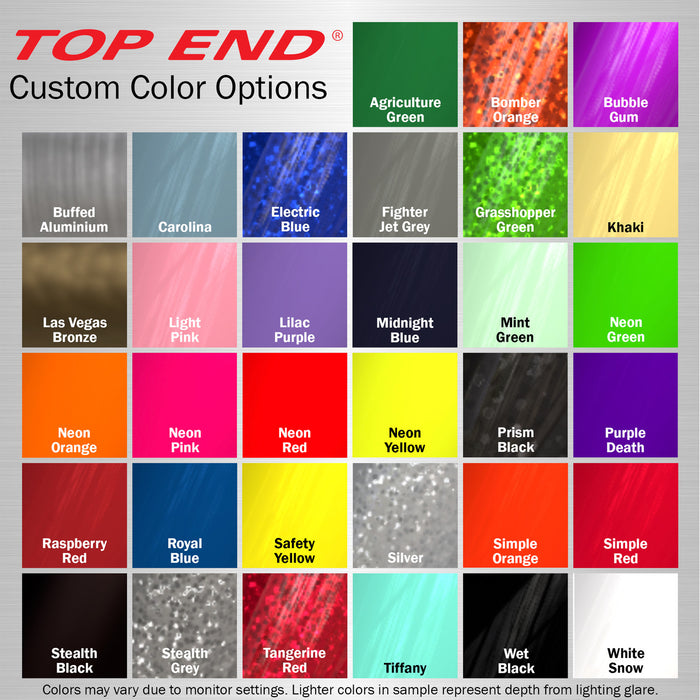 Top End Custom Color Options