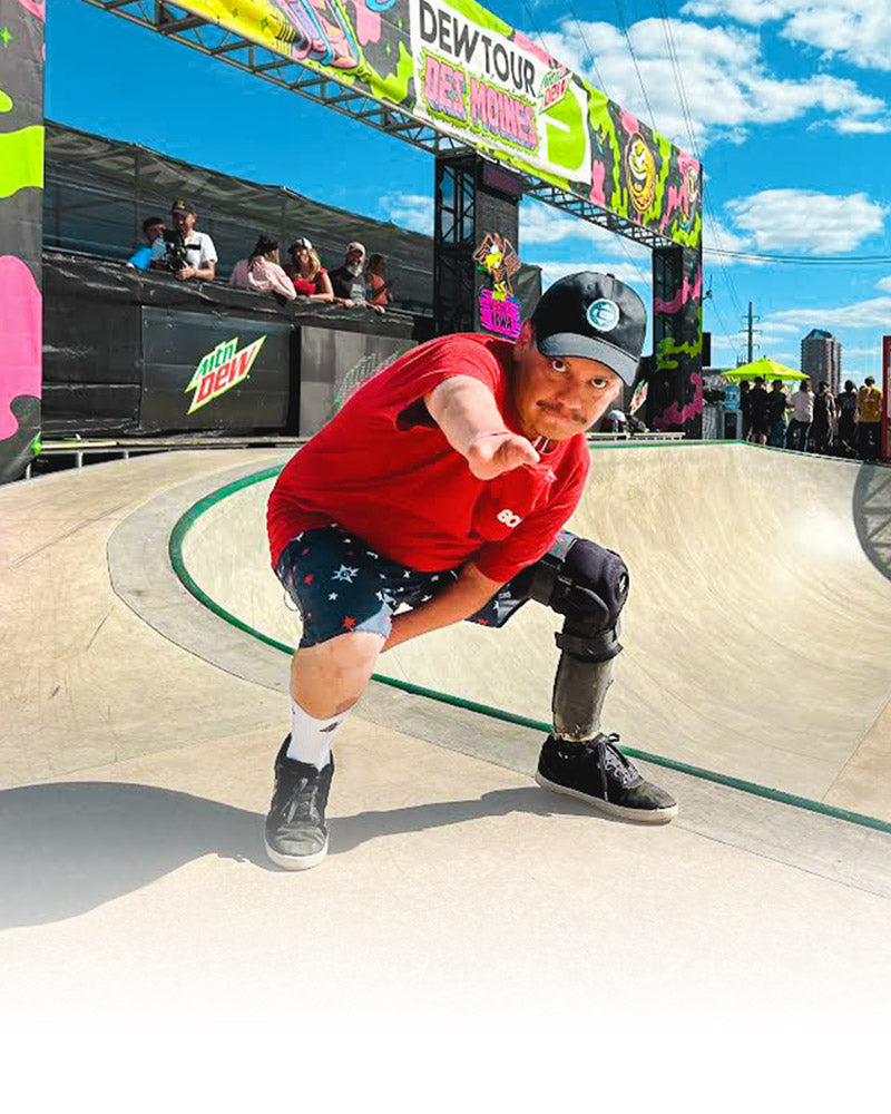 OSCAR LORETO JR TEAM AMPLIFE AMBASSADOR AT THE DEW TOUR SKATEPARK