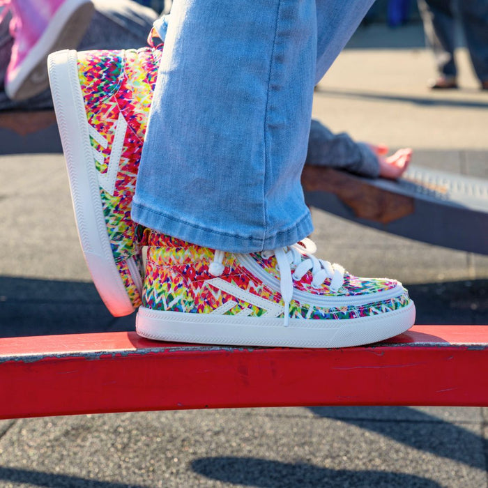 Sunset Ziggy BILLY CS High on model worn with jeans on a playground