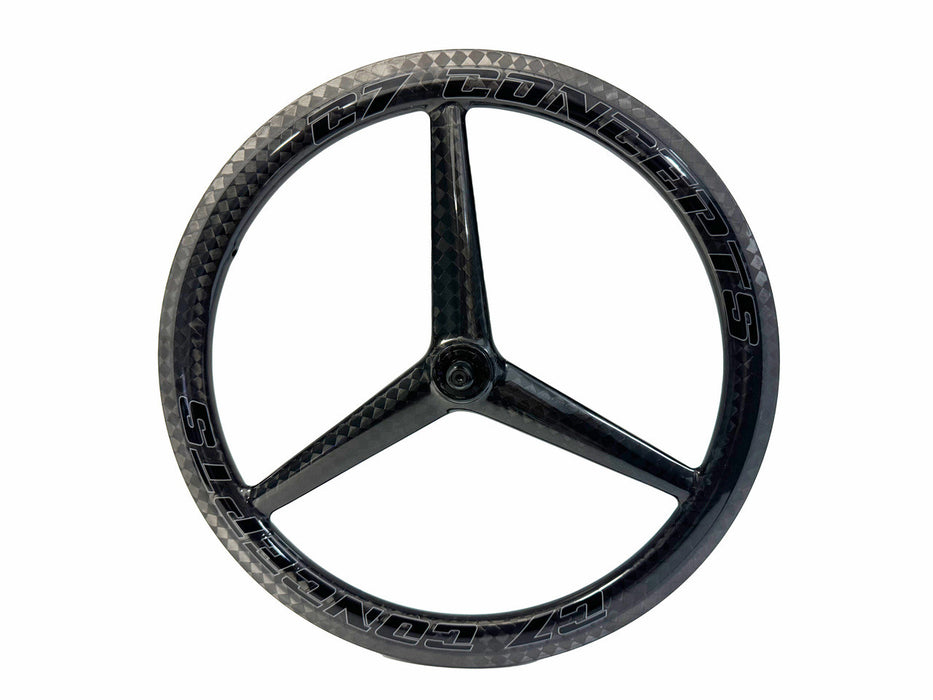 C7 Concepts, Tri-Spoke 20in Race Chair Front Wheel, Tubular