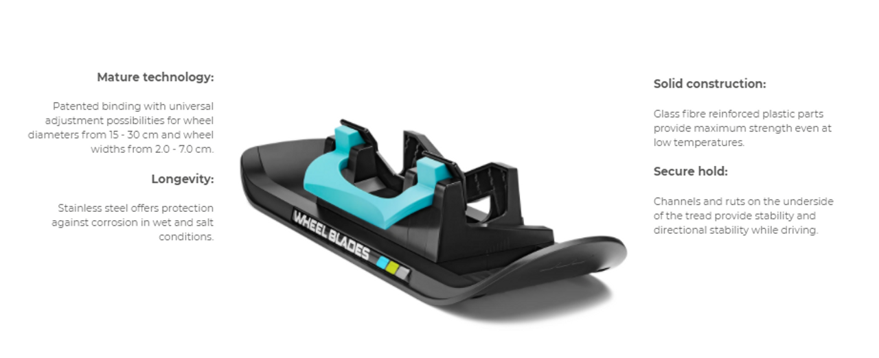 Wheel Blades XL - Skis for snow and sand (sold as a pair)