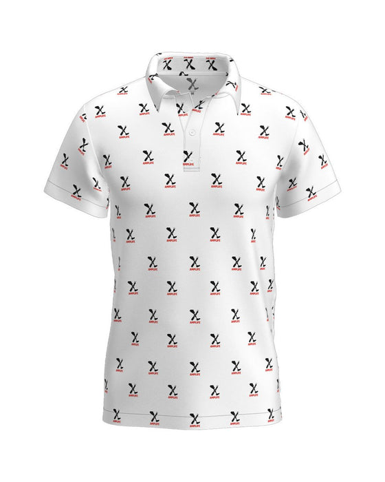 AMPLIFE ALLOVER WHITE POLO - POLOS - AMPLIFE™