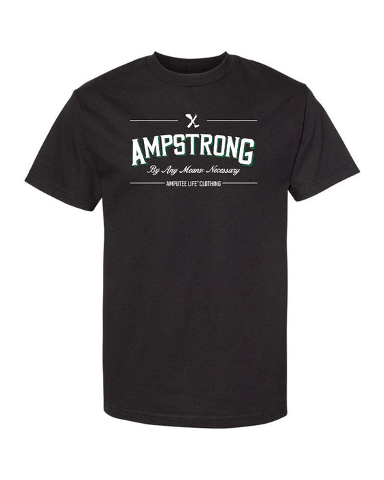 AMPSTRONG BLACK & GREEN T-SHIRT - T-SHIRTS - Amplife®