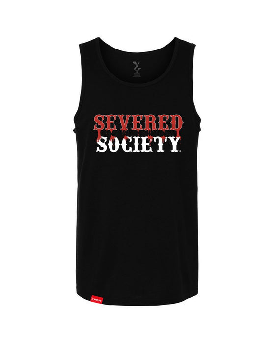 SEVERED SOCIETY DRIP BLACK TANK TOP - TANK TOPS - AMPLIFE™