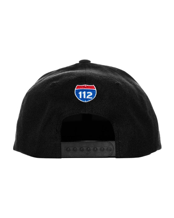 SEVERED SOCIETY DRIP PVC PATCH BLACK FLAT BILL SNAPBACK - HATS - AMPLIFE™