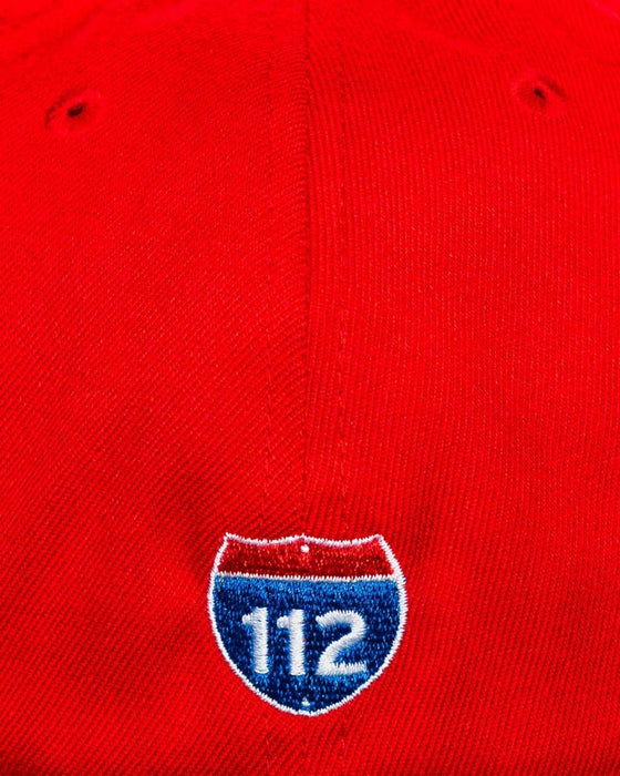 SEVERED SOCIETY DRIP PVC PATCH RED FLEXFIT FLAT BILL FITTED - HATS - AMPLIFE™