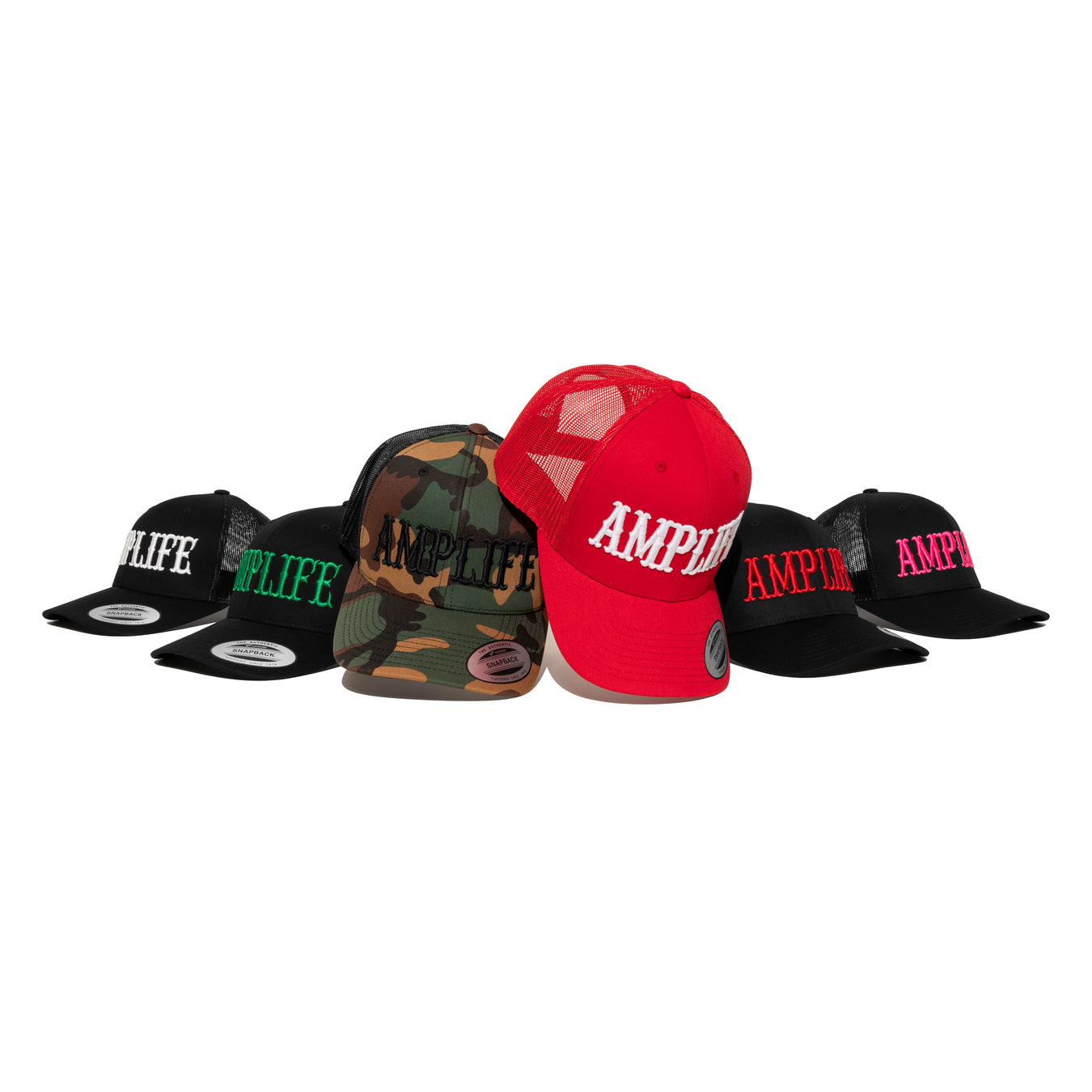 Amplife® Curved Bill Trucker Snapback Collection