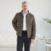 MagnaReady Weatherproof Water-Resistant Puffer Jacket in Olive - lifestyle shot