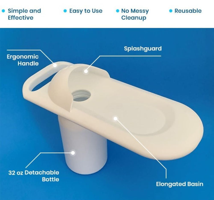 PottyCap Portable Urinal for Women with 32 oz Detachable Bottle - Reusable Portable Female Urinal for Travel, Camping and Outdoor Activities - Female Urination Device for Bedside and Emergencies.