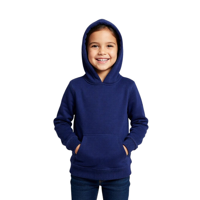 Sense-ational You Marble Maze Fidget Youth Hoodie, navy, back view
