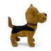 Maliboo dog plush side right view on a white background