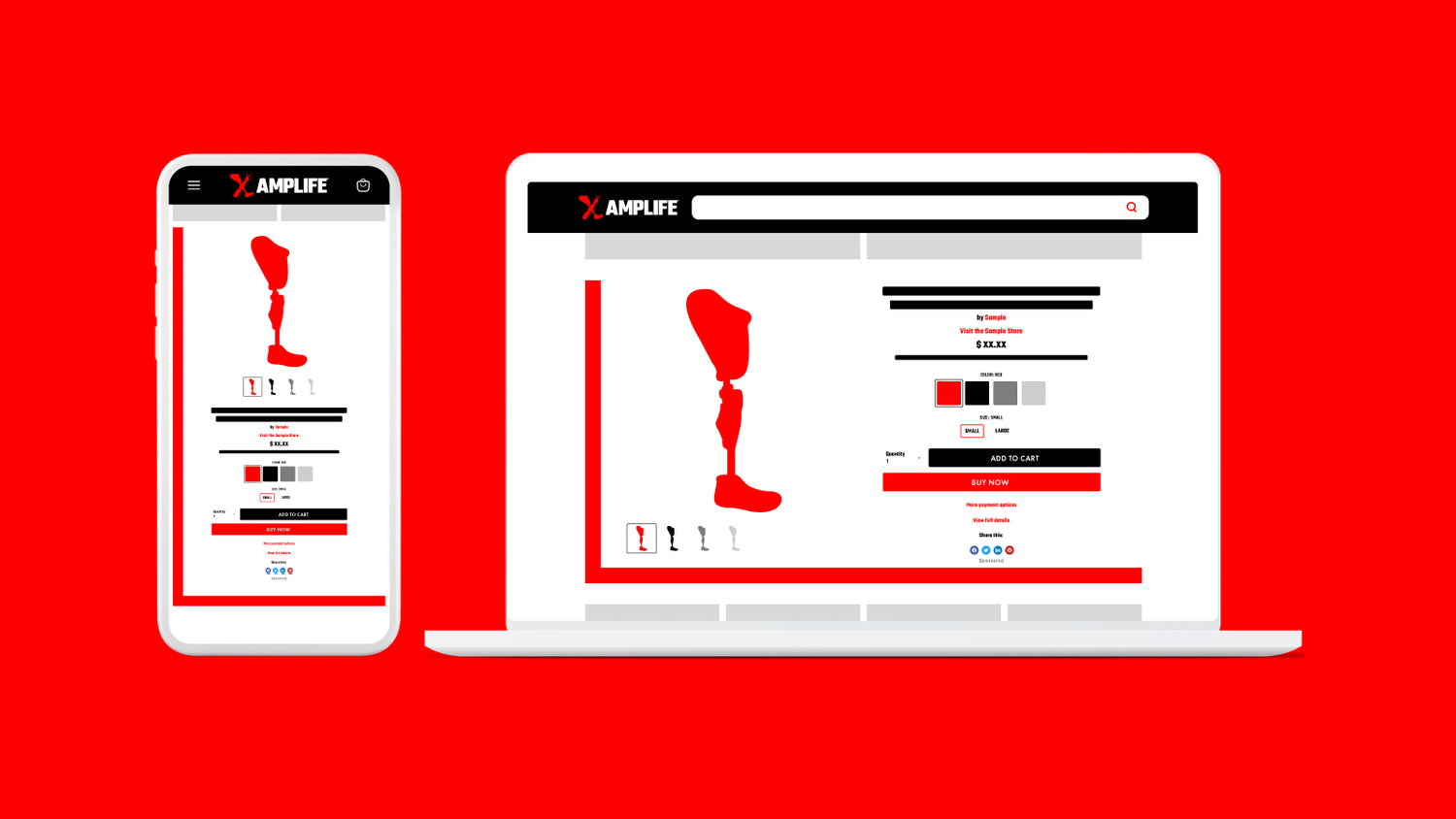 AMPLIFE ADVERTISING SPONSORED LISTING EXAMPLE ON DESKTOP AND MOBILE