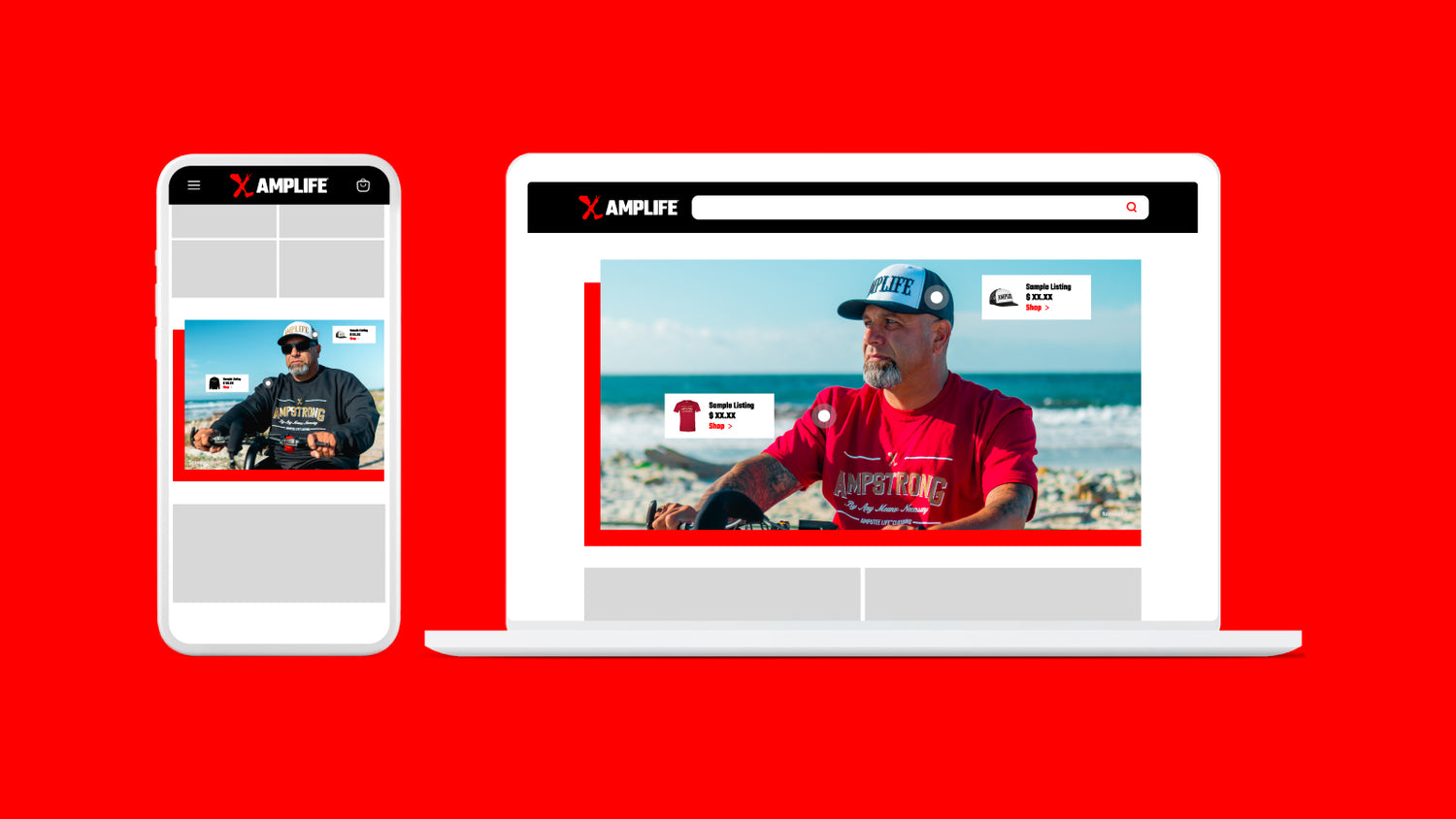 AMPLIFE ADVERTISING SPONSORED SHOPPABLE IMAGE EXAMPLE ON DESKTOP AND MOBILE