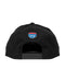 Amplife® Black & Black Flat Bill Snapback Back