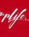 Amplife® Signature Red T-Shirt Detail