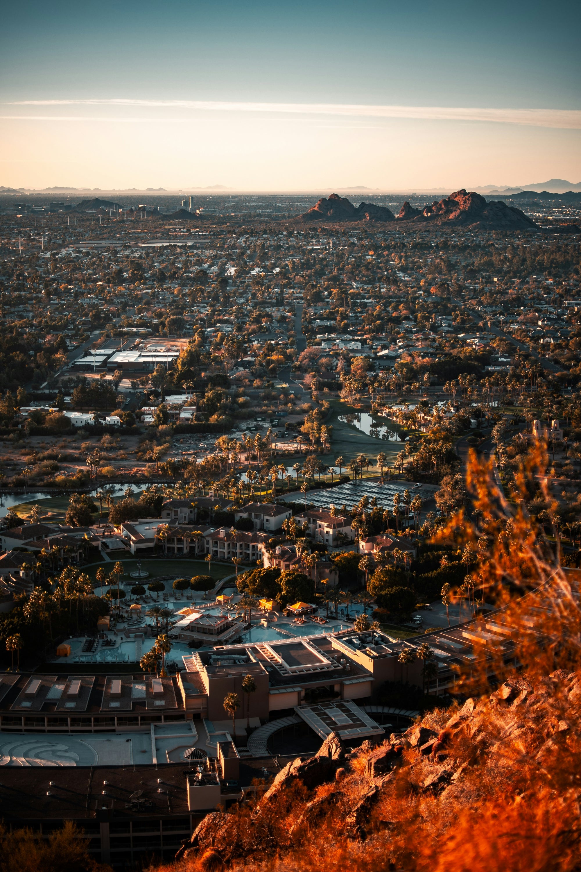 Phoenix during sunset.