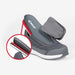 Men's Charcoal BILLY Goat front side with insert in shoe on a white background