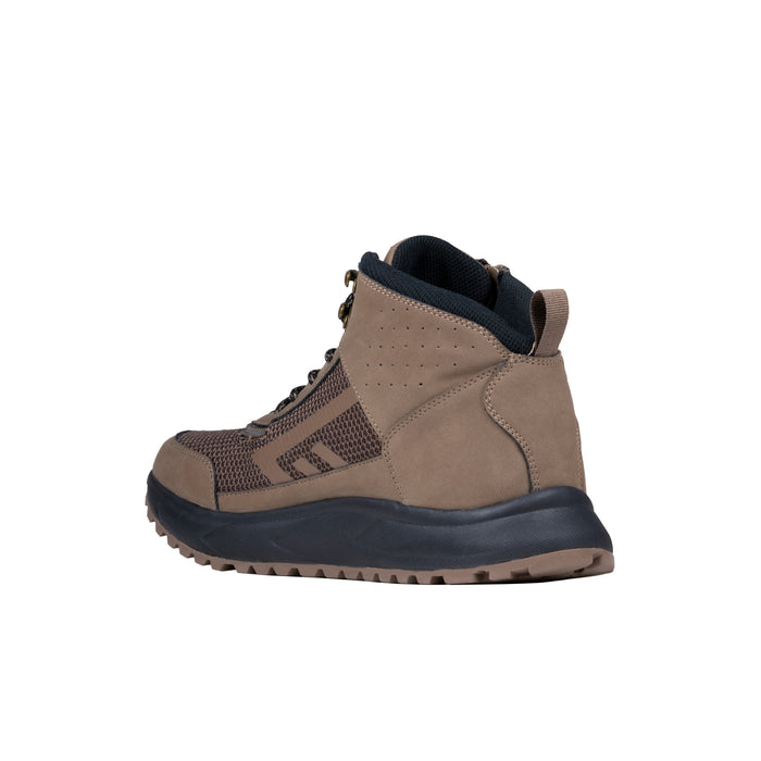 Men's Taupe BILLY Inclusion Trail Boot back side on a white background