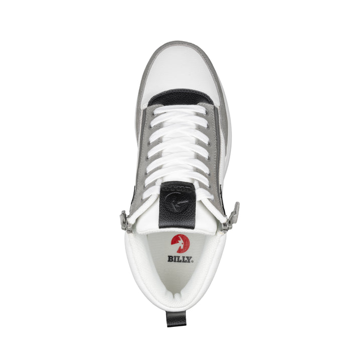 Men's White/Grey/Black BILLY Comfort DZ High top on a white background