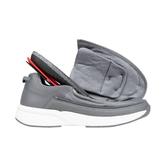 Men's Charcoal BILLY Limitless side with soles inserted on a white background