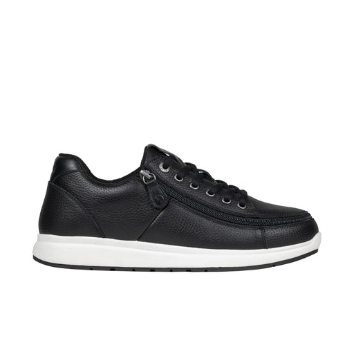 Men's Black Leather BILLY Comfort Plush on a white background