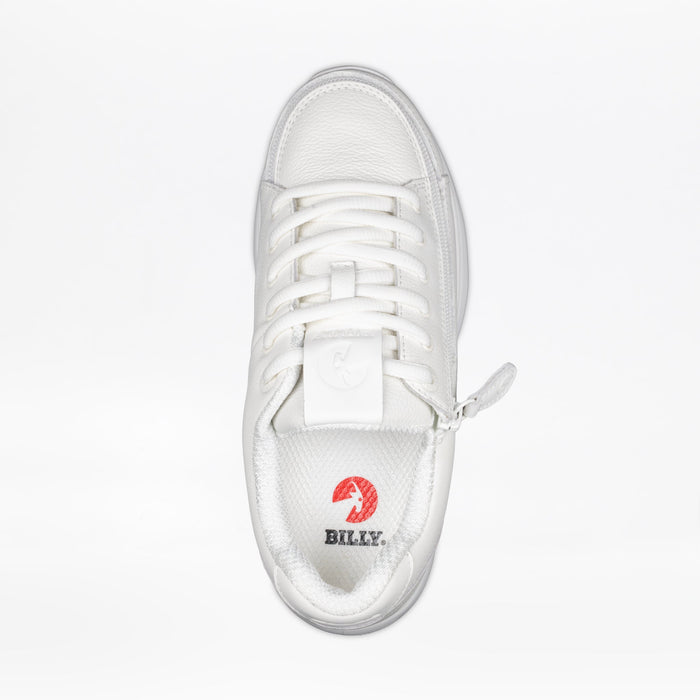Women's White Leather BILLY Comfort Plush