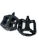 Example of bike pedals that are compatible with the Equip Products Stationary Bike Pedal Blocks on a white background.
