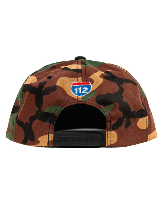 Death Cheater Halo Patch Camo & Black Flat Bill Snapback