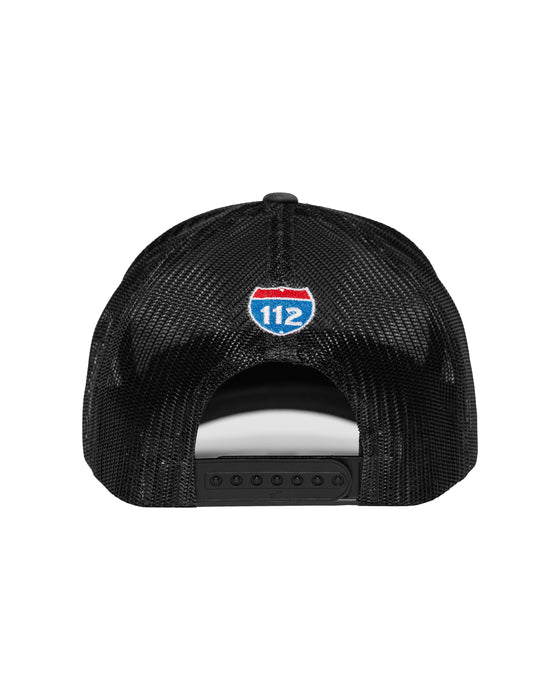 Death Cheater Halo Patch Grey Curved Bill Trucker Snapback