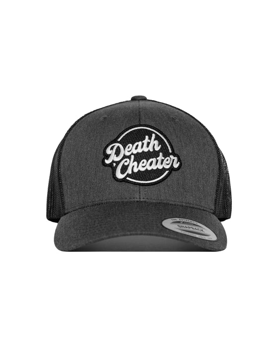 Death Cheater Halo Patch Grey & Black Curved Bill Snapback