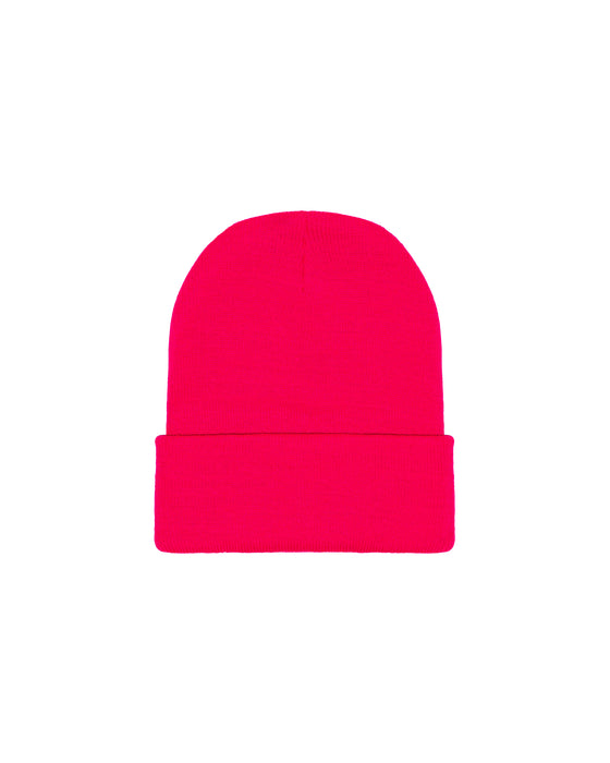 Death Cheater Halo Patch Hot Pink Beanie