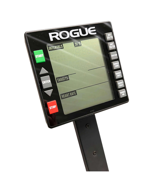 Equip Products Rogue® Echo Bike Monitor Flip Interface on a white background.