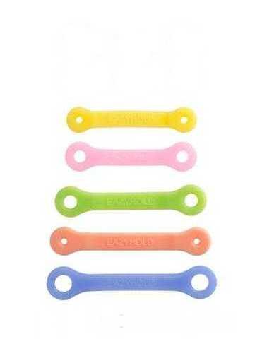Set of five colorful EaZyHold Grip Aids on a white background