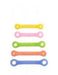 Set of five colorful EaZyHold Grip Aids on a white background