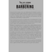 Back cover of 'The Life Lessons I Learned As A Barber' on a white background