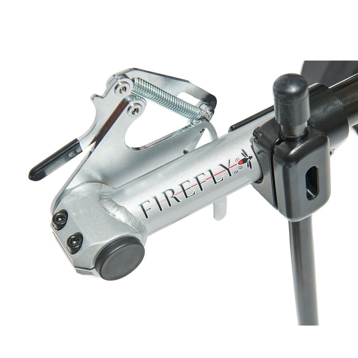 Coupler detail of Rio Mobility Firefly 2.5 Electric Scooter Wheelchair Attachment.