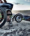 Detail of a FreeWheel Wheelchair Attachment Black at the grand canyon.
