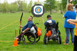 Athletes getting ready to compete in the archery competition at the Great Lakes Games.