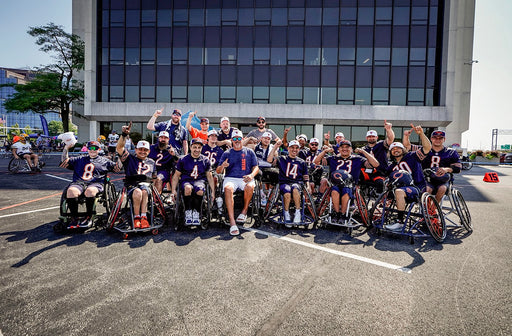 Group portrait of Chicago Bears Wheelchair Football team