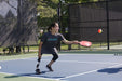 GLASA athlete getting ready to return a pickleball.
